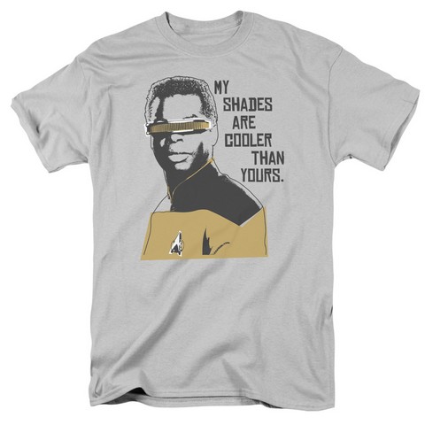 Star Trek-Cooler Shades 18-1 Tee - Silver- Small