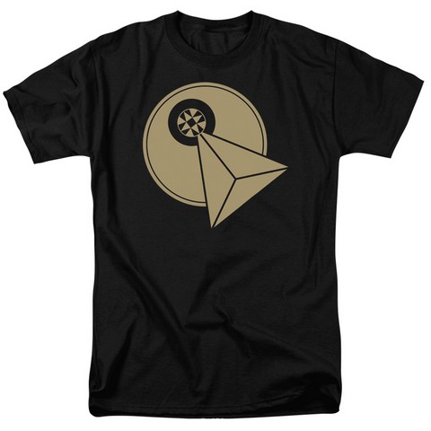 Star Trek-Vulcan Logo - Short Sleeve Adult 18-1 Tee - Black- Medium