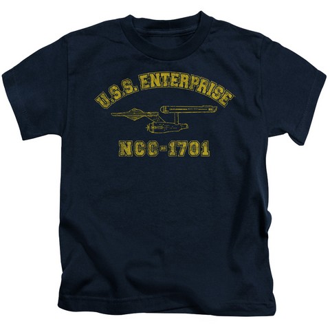 Star Trek-Enterprise Athletic - Short Sleeve Juvenile 18-1 Tee - Navy- Large 7