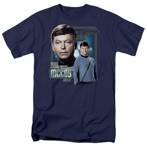 Star Trek-Doctor Mccoy T-Shirt - Navy - Medium