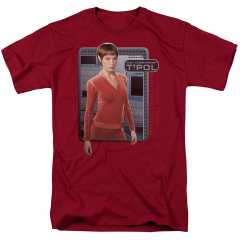 Star Trek-T Pol - Short Sleeve Adult 18-1 Tee - Cardinal- 3X -  Trevco, CBS575-AT-6