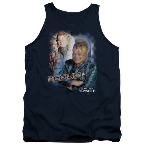 Star Trek-Neelix - Adult Tank Top - Navy- Small