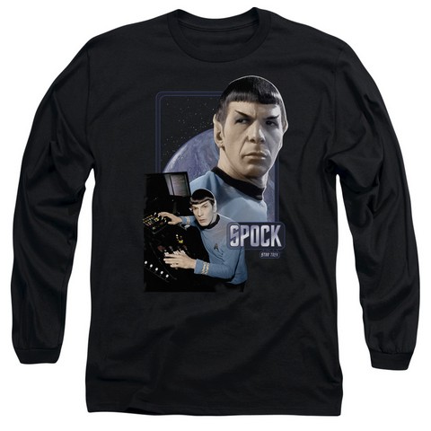 Star Trek-Spock 18-1 Tee - Black- Extra Large