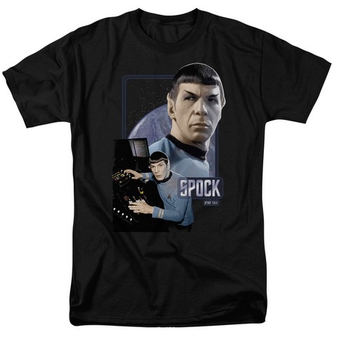 Star Trek-Spock 18-1 Tee - Black- Small