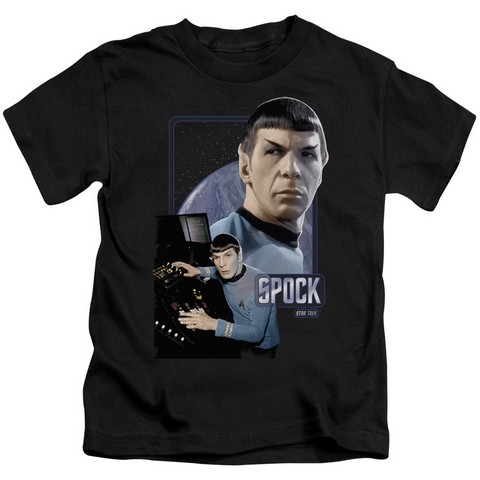 Star Trek-Spock 18-1 Tee - Black- Small 4