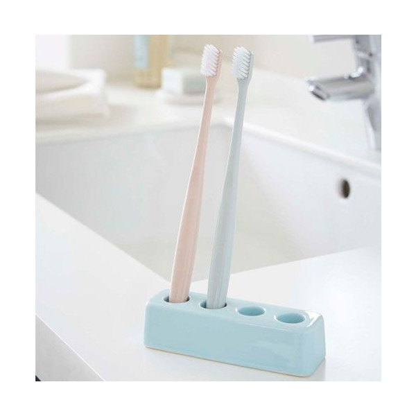 Picture of YAMAZAKI home 2614 1.4 x 4.3 in. Plane Ceramic Toothbrush Stand - Square&#44; Blue