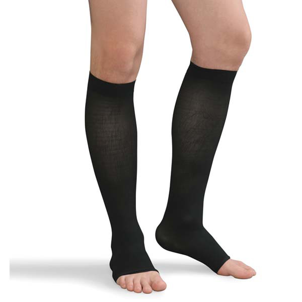 9528 - BL 30 - 40 mm Hg Compression Knee Highs- Black - Extra Large