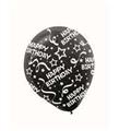 Amscan 115800.10 Black Birthday Balloons, Confetti - Pack of 72 Amscan 115800.10 Black Birthday Balloons, Confetti - Pack of 72