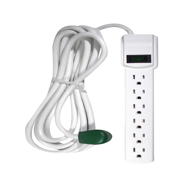 6 Outlet Surge Protector, 12 ft. Cord