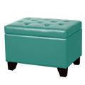 New Pacific Direct 194424B-323 Julian Rectangular Bonded Leather Storage Ottoman, Turquoise New Pacific Direct 194424B-323 Julian Rectangular Bonded Leather Storage Ottoman, Turquoise