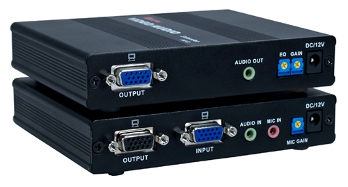 300-Meter VGA & QXGA with Stereo Audio CAT5e - RJ45 Extender Kit