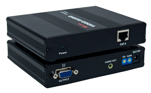 Picture of QVS VAC5-ERP 300-Meter VGA & QXGA with Stereo Audio CAT5 - RJ45 Extender System Receiver Module
