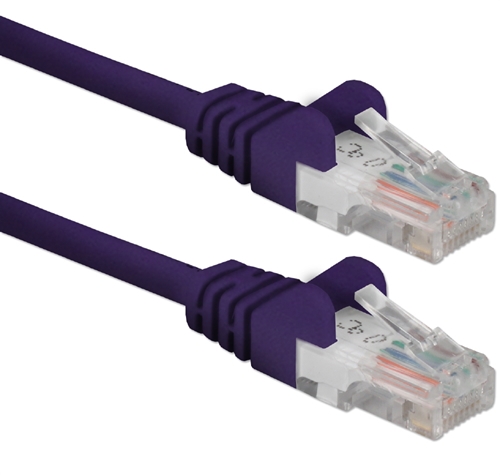 CC715-100PR 100 ft. CAT6 Gigabit Flexible Molded Purple Patch Cord