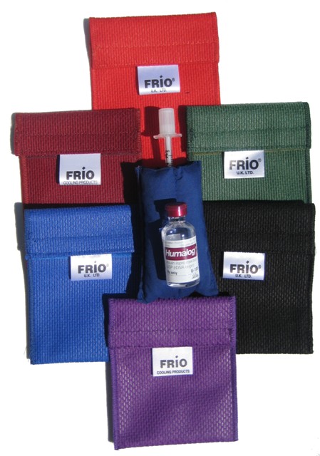 1130MiniRed Insulin Cooling Mini Wallet- Red- 4 in. x 3 in.