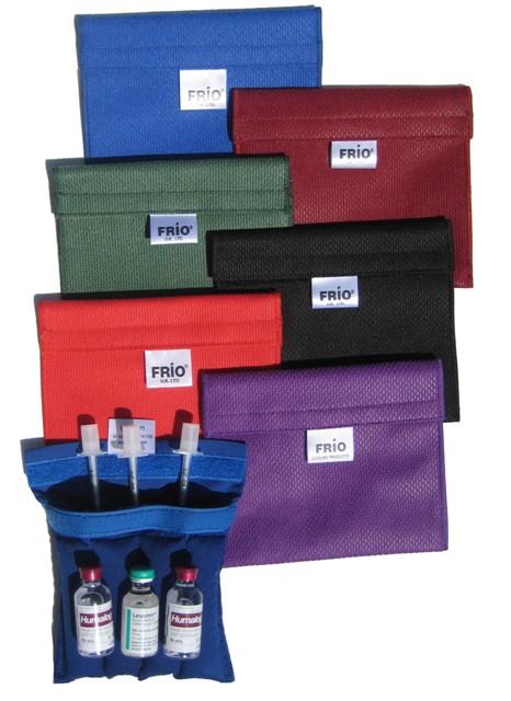 1130GlauBl Insulin Cooling Extra Small Wallet- Blue- 5.5 in. x 5 in.