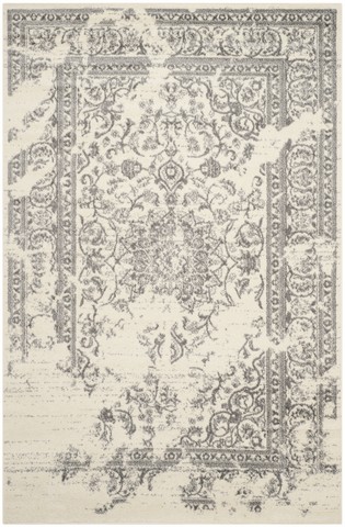 Picture of Safavieh ADR101B-5 Adirondack Power Loomed Rectangle Rug- Ivory - Silver- 5 ft. 1 in. x 7 ft. 6 in.