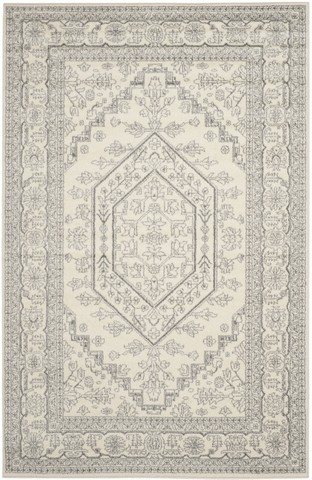 Picture of Safavieh ADR108B-8 Adirondack Power Loomed Rectangle Rug, Ivory - Silver, 8 x 10 ft.