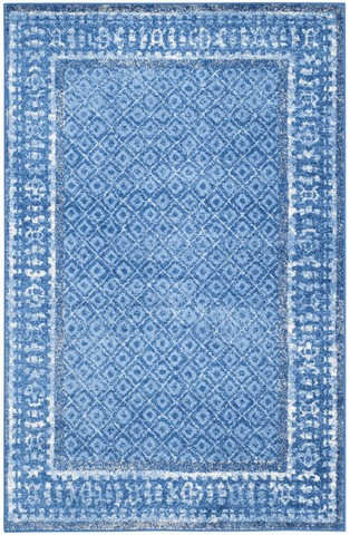 Picture of Safavieh ADR110F-5 Adirondack Power Loomed Rectangle Rug- Light Blue - Dark Blue- 5 ft. 1 in. x 7 ft. 6 in.