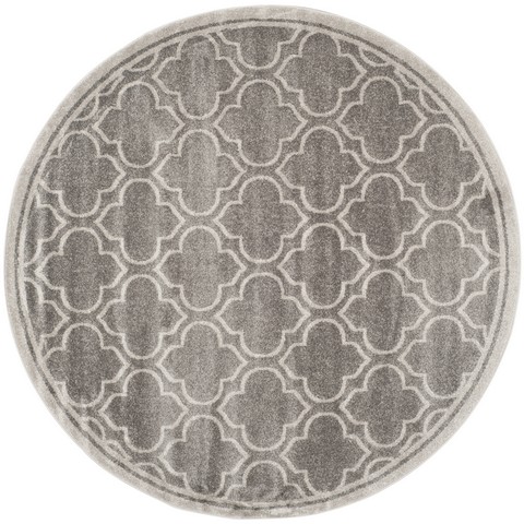 Picture of Safavieh AMT412C-5R Amherst Power Loomed Round Rug- Grey - Light Grey- 5 x 5 ft.