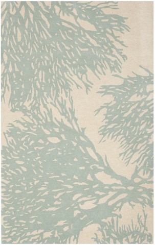 Picture of Safavieh BEL115C-5SQ Bella Hand Tufted Square Rug- Beige - Blue- 5 x 5 ft.