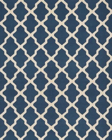 CAM121G-1216 Cambridge Hand Tufted Rectangle Rug- Navy Blue - Ivory- 11 ft. 6 in. x 16 ft -  Safavieh