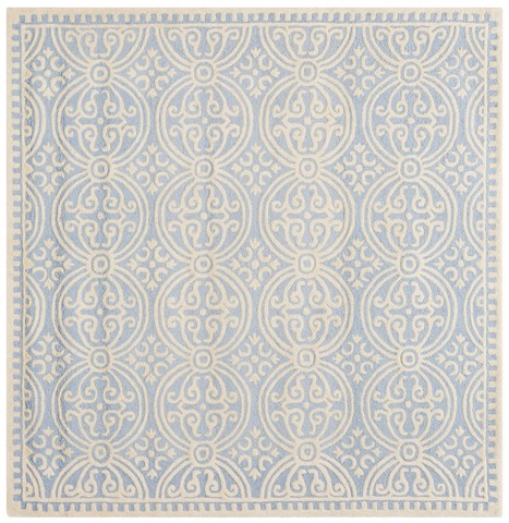 Picture of Safavieh CAM123A-10SQ Cambridge Hand Tufted Square Rug- Light Blue - Ivory- 10 x 10 ft.