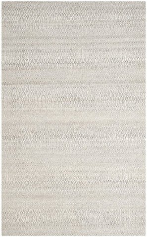 KLM725A-8 Kilim Hand Woven Flat Weave Rectangle Rug- Ivory - Graphite- 8 x 10 ft -  Safavieh