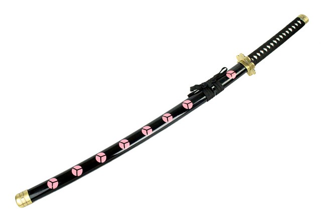 Picture of 8908 Black & Pink Collectible Katana Samurai Sword Peace Design&#44; 1 x 2 in.