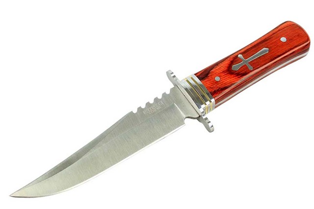Picture of 8155 Defender Xtreme Hunting Knife Full Tang Stainless Steel Blade with Wood Handle&#44; 3 x 5 in.