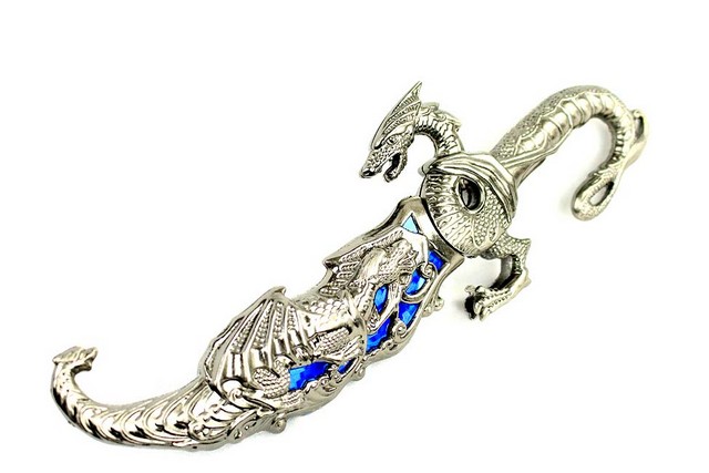 Picture of 8972 Collectible Fantasy Blue Dragon Dagger&#44; 10 in.