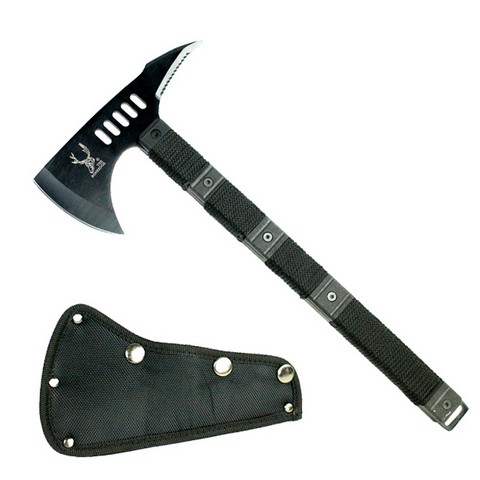 Picture of 6185 The Bone Edge Tactical Axe with Sheath Black Hatchet&#44; 14.5 in.