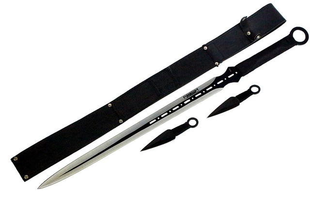 Picture of 8258 Defender Xtreme Ninja Sword & Throwing Knife Set with Sheath&#44; 28 in.