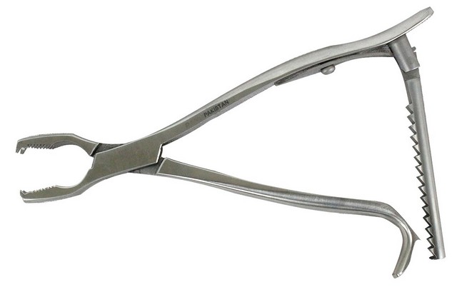 Picture of 12199 Kern Bone Holding Forceps Ratchet Veterinary Instruments&#44; 6 in.
