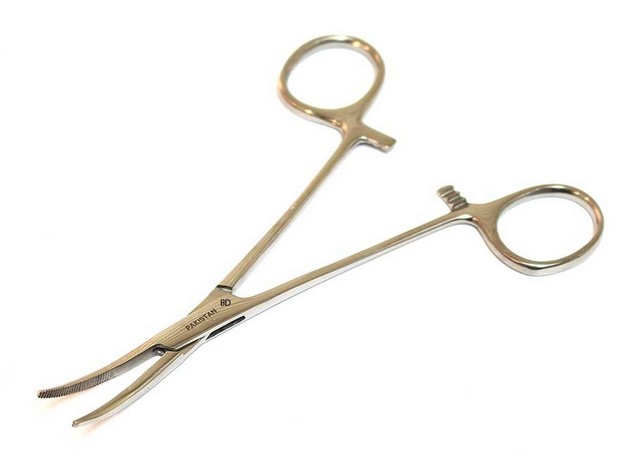 Picture of 10174 Kelly Hemostat Forceps Curved 55GÇ¥ Surgical Dental Instruments&#44; 5.5 in.