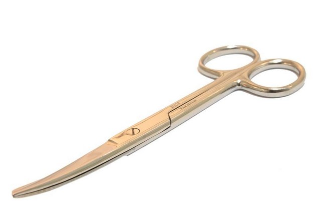 Picture of 10629 Operating Disecting Surgical Scissors Stainless Steel Blunt Curved Blade&#44; 5.5 in.