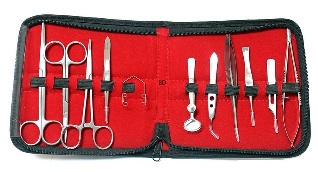 Picture of 12115 Eye Instruments Kit Stainless Steel Set with Case High Quality Surgical