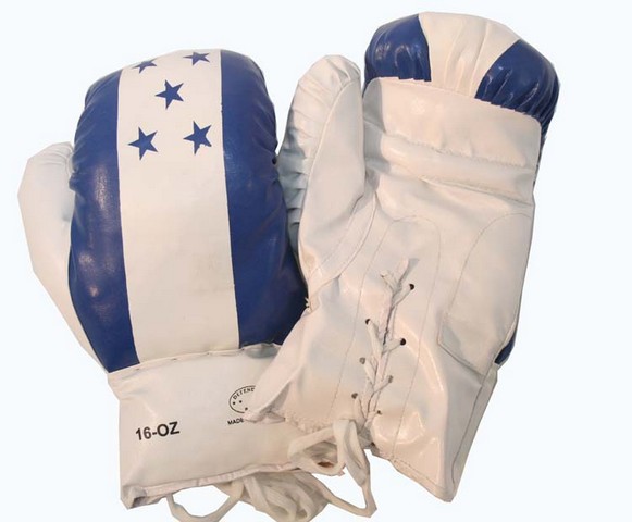Picture of 174-16 Honduras Flag Boxing Gloves&#44; 16 oz