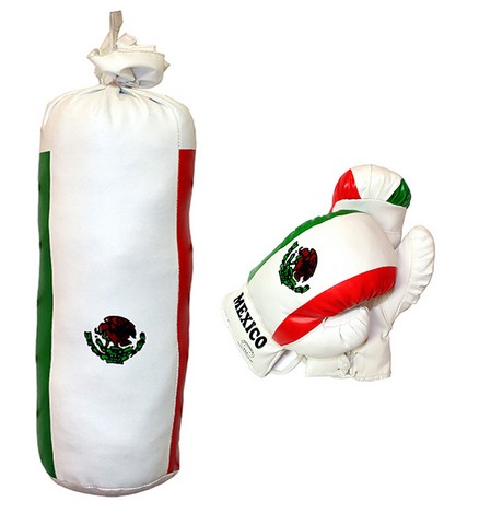Picture of 121-08 Mexico Mini Punching Bag Set&#44; 8 oz