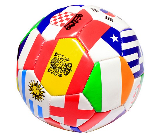 Picture of 8053 Multi-flag Practice Soccer Ball - Official Size 5