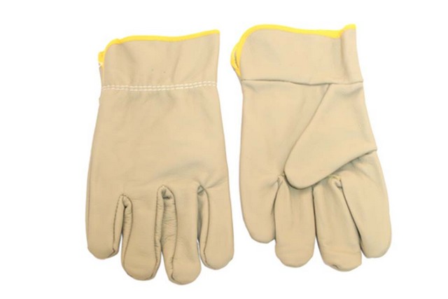 Picture of 8026 Grey Color Cow Hide Leather Multi-purpose Working Gloves Heavy Duty