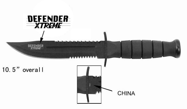 Picture of 5750 Hunting Knife with Nylon Sheath & Blade Sharpener Heavy Duty&#44; 10.5 in.