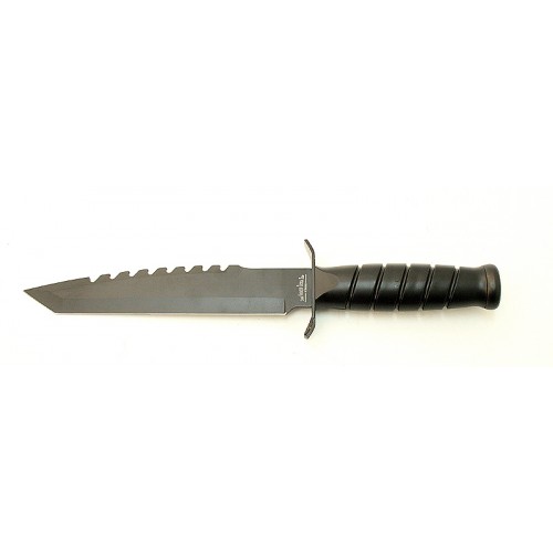 Picture of 5414 Black Serrated Hunting Knife with Sheath