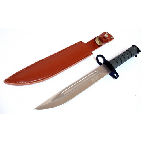 Picture of 6772 M9 Bayonet Combat Knife Green Handle with Vinyl Sheath&#44; 13.5 in.