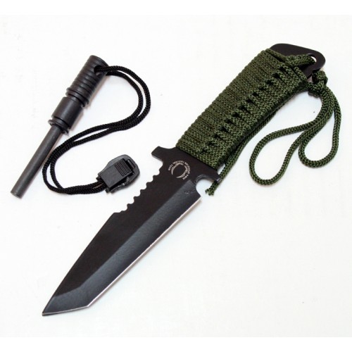 Picture of 5738 Hunting Knife with Fire Starter Carbon Steel Blade&#44; 7 in.