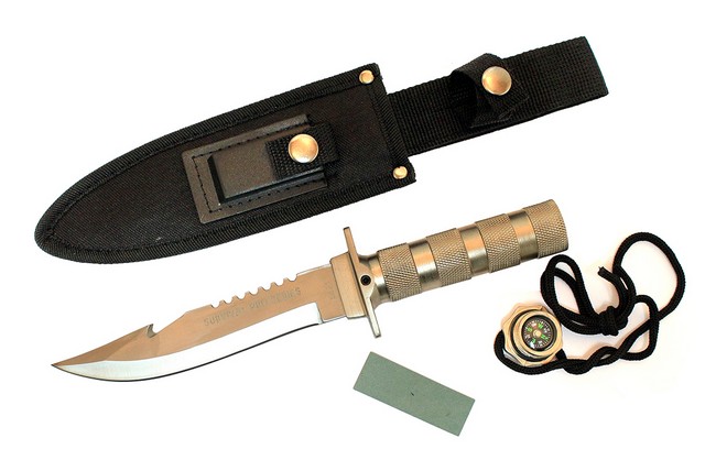 Picture of 5821 Stainless Steel Blade Survival Knive with Sheath Heavy Duty&#44; 10.5 in.