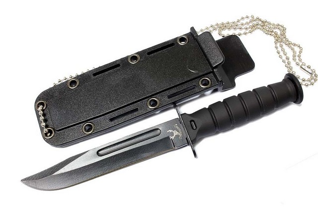 Picture of 6036 Black Mini Survival Knife with Chain Holder & Sheath&#44; 6 in.