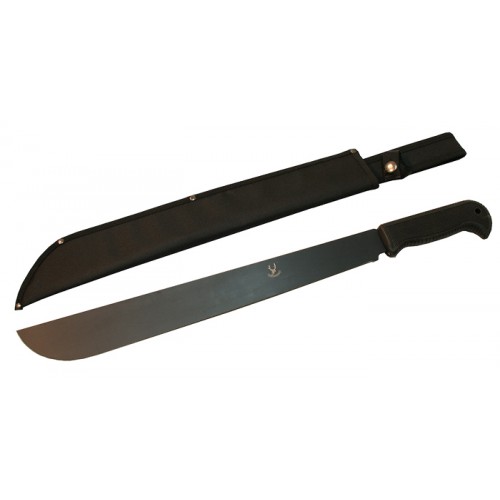 Picture of 5746 Mid - Size Hunting Machete with Sheath All Black&#44; 18 in.