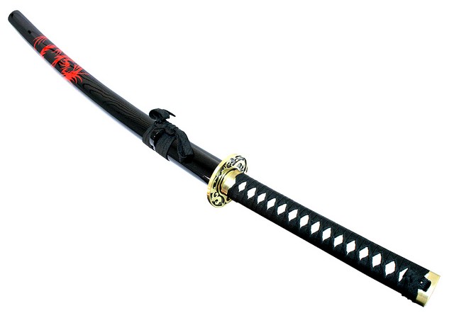 Picture of 6204 Black Collectible Samurai Sword Ninja with Stand&#44; 40.5 in.