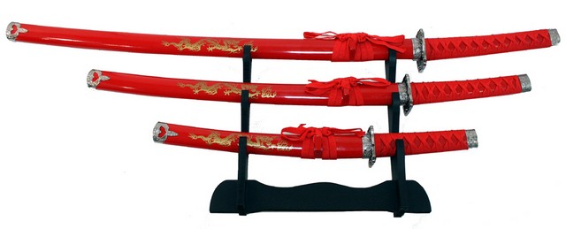Picture of 2205D Japanese Samurai Katana Sword Set Ninja