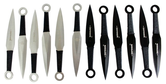 Picture of 6232 Black & Silver Throwing Knives Set